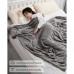 MaxKare Electric Heated Twin Sized Blanket 213 x 157 cm Microplush Full Body Blanket with Auto-Off, 4 Heating Levels for Home, Office, Bed, Sofa (Grey_4836)