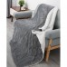 MaxKare Electric Heated Throw Blanket 153 x 127cm Reversible Soft Plush Full Body Blanket with Auto-Off, 6 Heating Levels for Home, Office, Bed, Sofa (Grey_5250)