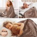 BASEIN Electric Heated Throw Blanket, 153 x 127 cm Soft Flannel Heating Blanket with Auto-Off, 10 Heating Levels, 9 Hour Timer for Home, Office, Bed, Sofa - OB05-001A