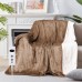 BASEIN Electric Heated Throw Blanket, 153 x 127 cm Soft Flannel Heating Blanket with Auto-Off, 10 Heating Levels, 9 Hour Timer for Home, Office, Bed, Sofa - OB05-001A