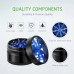 VIVOSUN 2.5" inch Herb Grinder, 4-Layer Aluminum Spice Grinder with Transparent Magnetic Lid, Mesh Screen for Home, Kitchen, Spices, Herbs - 01