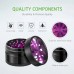 VIVOSUN 2.5" inch Herb Grinder, 4-Layer Aluminum Spice Grinder with Transparent Magnetic Lid, Mesh Screen for Home, Kitchen, Spices, Herbs - 01
