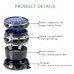 VIVOSUN 2.5" inch Herb Grinder, 4-Layer Aluminum Spice Grinder with Transparent Magnetic Lid, Mesh Screen for Home, Kitchen, Spices, Herbs - 02