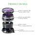 VIVOSUN 2.5" inch Herb Grinder, 4-Layer Aluminum Spice Grinder with Transparent Magnetic Lid, Mesh Screen for Home, Kitchen, Spices, Herbs - 02