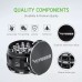 VIVOSUN 2.5" inch Herb Grinder, 4-Layer Aluminum Spice Grinder with Magnetic Lid, Mesh Screen for Home, Kitchen, Spices, Herbs - 03