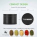 VIVOSUN 2" inch Herb Grinder, 4-Layer Aluminum Spice Grinder with Magnetic Lid, Mesh Screen for Home, Kitchen, Spices, Herbs (Black) - X002K6M67D