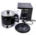1.8L Electric Cooker Hot Pot with Stainless Steel Interior for Noodles, Soup, Porridge, Eggs, Pasta