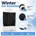 Ice Scraper Glove for Car Windshield, Built-In Scraper, Warm Fleece Lining, Water-Resistant Black Shell, 37 x 18 cm, Winter Snow Frost Ice Removal for Cars, SUVs and Trucks