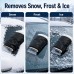 Ice Scraper Glove for Car Windshield, Built-In Scraper, Warm Fleece Lining, Water-Resistant Black Shell, 37 x 18 cm, Winter Snow Frost Ice Removal for Cars, SUVs and Trucks