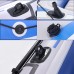 Inflatable Boat, 1-2 Person PVC 198 x 122cm Kayak with Air Pump, 2 Paddles for Adults and Kids, Portable Boat- YT-097