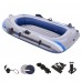 Inflatable Boat, 1-2 Person PVC 198 x 122cm Kayak with Air Pump, 2 Paddles for Adults and Kids, Portable Boat- YT-097