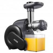 AICOK 150W Slow Masticating Juicer Extractor with Higher Juice Yield, Drier Pulp, Quiet Motor, Reverse Function for Fruits and Vegetables - AMR519