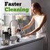 OHTE Slow Masticating Juicer, 250W Stainless Steel Slow Cold Press Juicer Machine with 100mm Large Feed Chute for Vegetables and Fruit - OHCL2023S