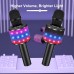 BONAOK Bluetooth Wireless Karaoke Microphone, 4-in1 Portable Handheld Mic with LED Lights, Karaoke Player for Kids, Adults - Q78