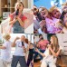 BONAOK Bluetooth Wireless Karaoke Microphone, 4-in1 Portable Handheld Mic with LED Lights, Karaoke Player for Kids, Adults - Q78