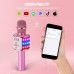 BONAOK Bluetooth Wireless Karaoke Microphone, 4-in1 Portable Handheld Mic with LED Lights, Karaoke Player for Kids, Adults - Q78