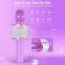 BONAOK Bluetooth Wireless Karaoke Microphone, 4-in1 Portable Handheld Mic with LED Lights, Karaoke Player for Kids, Adults - Q78