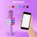BONAOK Bluetooth Wireless Karaoke Microphone, 4-in1 Portable Handheld Mic with LED Lights, Karaoke Player for Kids, Adults - Q78