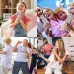 BONAOK Bluetooth Wireless Karaoke Microphone, 4-in1 Portable Handheld Mic with LED Lights, Karaoke Player for Kids, Adults - Q78