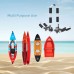 Kayak Roof Rack Set, 1 Pair Heavy-Duty Aluminum Alloy 2-In-1 J-Bar Roof Carrier for Kayaks, Canoes, Surfboards on Crossbar of Cars, SUVs - JFCR-004