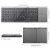 Foldable Bluetooth Keyboard with Touchpad, Mini Pocket Size BT Wireless Keyboard for Android, iOS, Windows, PC, Tablet