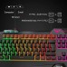 HV-KB558CM Rainbow LED Backlit USB Gaming Keyboard and Mouse Combo, 104 Keys, 4800 DPI Mouse