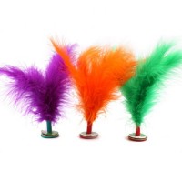 3 PCS Kick Shuttlecocks, Colorful Chinese Jianzi Kicking Game for Foot Sports Outdoor Exercise (Assorted Colours)