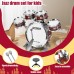 Kids Drum Set Toddler Musical Instrument Toy with Stool, Cymbal, Drumsticks & Bass Pedal Beginner Jazz Drum Kit for Boys Girls, Indoor Pretend Play Birthday Gift Kids Drum Set Toddler Musical Instrument Toy with Stool, Cymbal, Drumsticks & Bass Pedal Beginner Jazz Drum Kit for Boys Girls, Indoor Pretend Play Birthday Gift