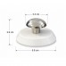 Manual Jar bottle Lid Opener, Compact Bottle Cap Grip Tool with White Round Base and Silver Knob, 6.8 cm Kitchen Helper for Jars, Bottles, Containers, Home Cooking and Daily Use
