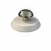 Manual Jar bottle Lid Opener, Compact Bottle Cap Grip Tool with White Round Base and Silver Knob, 6.8 cm Kitchen Helper for Jars, Bottles, Containers, Home Cooking and Daily Use