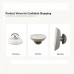 Manual Jar bottle Lid Opener, Compact Bottle Cap Grip Tool with White Round Base and Silver Knob, 6.8 cm Kitchen Helper for Jars, Bottles, Containers, Home Cooking and Daily Use