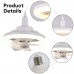LED Fan Light, 26cm Mini Circulator Ceiling Fan with Remote Control, 360-Degree Rotation, 3 Speeds, 3 Lighting Modes for Home, Bedroom, Office