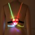  LED Reflective Vest Harness Adjustable Light-Up Safety Waistband with Optical Fiber Tubes, Colorful Glow, 40–80cm Waist Outdoor Night Running, Cycling, Walking