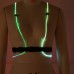  LED Reflective Vest Harness Adjustable Light-Up Safety Waistband with Optical Fiber Tubes, Colorful Glow, 40–80cm Waist Outdoor Night Running, Cycling, Walking