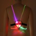  LED Reflective Vest Harness Adjustable Light-Up Safety Waistband with Optical Fiber Tubes, Colorful Glow, 40–80cm Waist Outdoor Night Running, Cycling, Walking