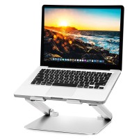 Aluminum Laptop Stand, Adjustable Riser Holder Computer Stand with Multi-Angle, Heat Vent for 10-17" inch Laptops