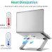 Aluminum Laptop Stand, Adjustable Riser Holder Computer Stand with Multi-Angle, Heat Vent for 10-17" inch Laptops