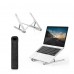 Aluminum Laptop Stand, Foldable Portable Notebook Stand with Adjustable Height, Ventilated Cooling for Laptops, Tablets, 10-17" Inches - X2