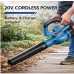 20V Cordless Leaf Blower, 4.0Ah Battery & Charger Included, up to 460 CFM, 190 MPH, 2-in-1 Electric Blower for Yard, Driveway, Patio & Garage