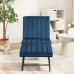 Accent Chair with Ottoman, Modern Velvet Tufted Lounge Chair with Adjustable Backrest, High Density Sponge Filling for Home, Bedroom, Living Room, Office - BC529-DC