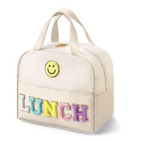 Insulated Lunch Bag for Kids & Adults 9.5L Reusable Lunch Tote with Embroidery Design, Double Zippers, Handle, Front Pocket for School, Work, Picnic & Camping Insulated Lunch Bag for Kids & Adults 9.5L Reusable Lunch Tote with Embroidery Design, Double Zippers, Handle, Front Pocket for School, Work, Picnic & Camping