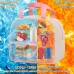  Insulated Lunch Bag for Kids & Adults 9.5L Reusable Lunch Tote with Embroidery Design, Double Zippers, Handle, Front Pocket for School, Work, Picnic & Camping