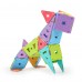 MAGSPACE 46PCS Magnetic Building Blocks DIY Construction Educational Toy for Children - Magic Kingdom