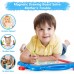 Children Kids Magnetic Drawing Board, 26 x 18cm Magna Erasable Doodle Board with 5 Stamps, DIY Stickers