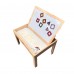 Multifunctional Wooden Magnetic Game Table for Kids – Includes Magnetic Blocks, Reversible Drawing Board, and Storage Compartments – Perfect for Creative Play and Learning (3+ Years)