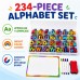 Magnetic Alphabet Letters, 234-Piece Foam Set with Board and Case