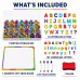 Magnetic Alphabet Letters, 234-Piece Foam Set with Board and Case
