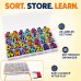 Magnetic Alphabet Letters, 234-Piece Foam Set with Board and Case