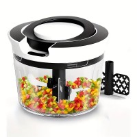 Manual Food Chopper, Pull String Vegetable Chopper and Garlic Mincer for Vegetables, Fruits, Herbs, Dry Food - TF1101