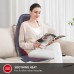 Massage Seat Cushion with Heat Vibration Back Massage Chair Pad with 10 Motors, Memory Foam Support, 2 Heat Levels, Remote Control for Home, Office & Sofa